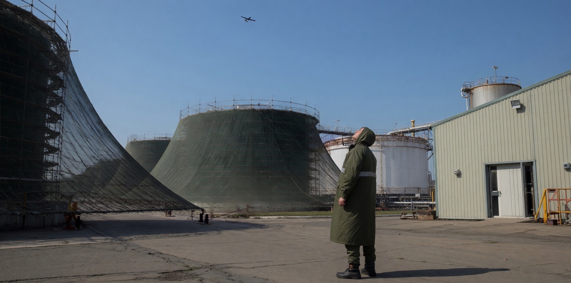 Комплекс мер против БПЛА: сетки на резервуарах, контроль воздушного пространства