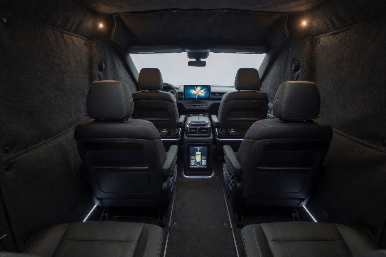 VIP-бронирование Mercedes-Benz Vito — панели в цвет кузова — без ромба, фото 1