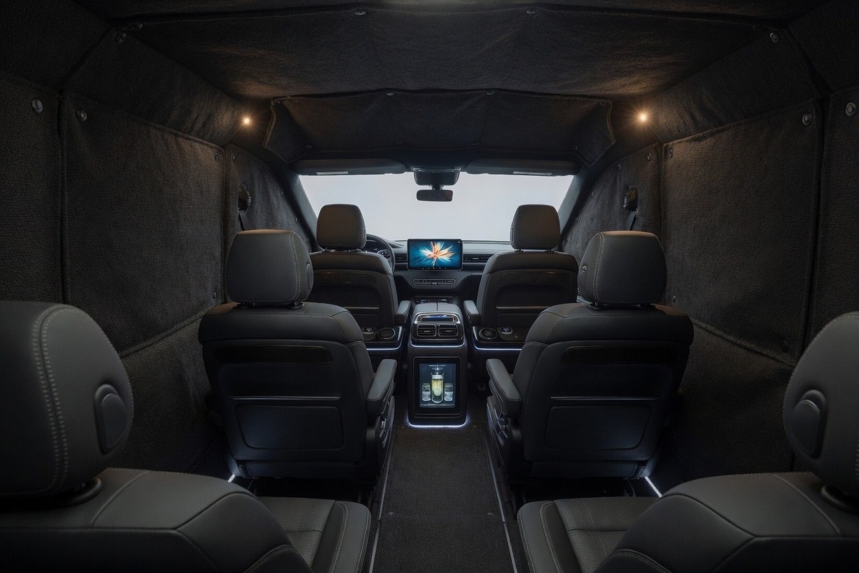 VIP-бронирование Mercedes-Benz Vito — панели в цвет кузова — без ромба, фото 3