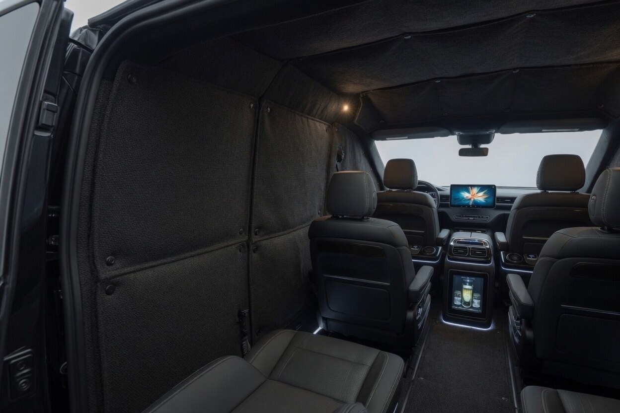 VIP-бронирование Mercedes-Benz Vito — панели в цвет кузова — без ромба, фото 4